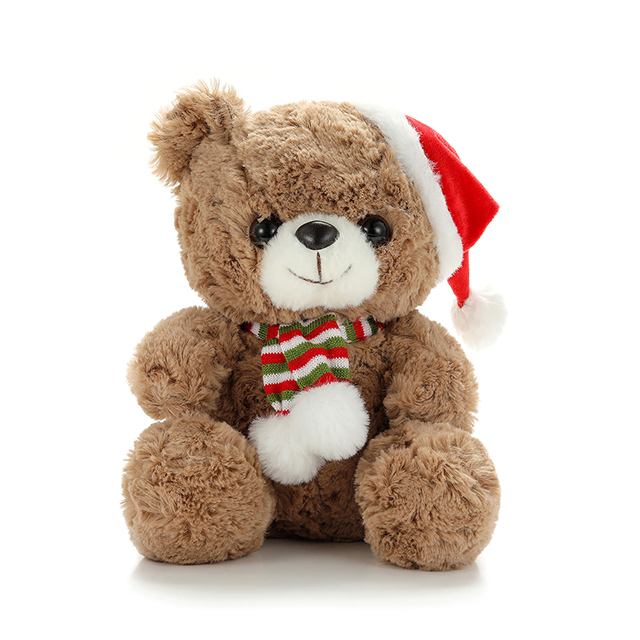 Santa Teddy Merry Christmas Bear Soft Cuddly Bear Toys Christmas Teddy Bear