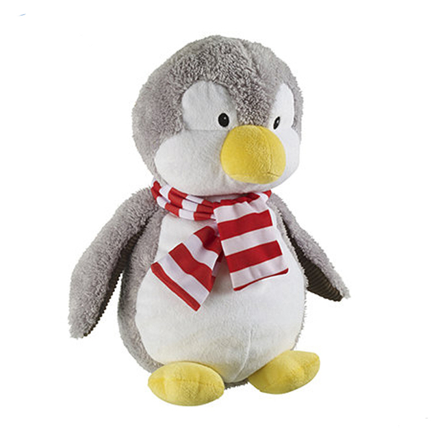 Custom Sea Animal Toys Stuffed Penguin Toys With Scarf