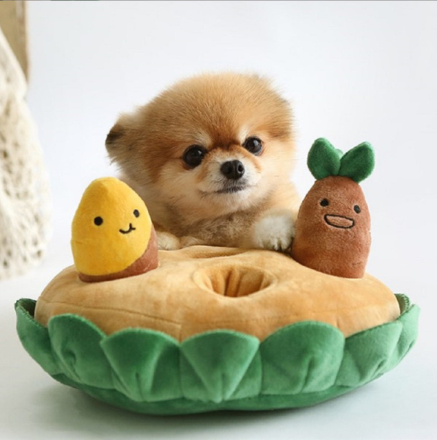 Korean Pet Toys Nosework Dog Toys With Squeaker