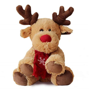 Classic Christmas Animal Toys Soft Plush Toys Christmas Elk Doll Custom Christmas Toys