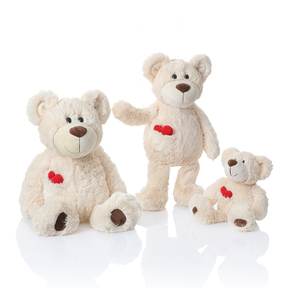 Stuffed Teddy Bear Plush Bear With Red Heart
