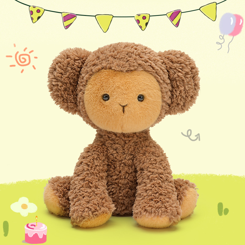 Monkey Stuffed Animal Cute Cuddly Plush Monkey Toys Plush Animal Toys for Kids Custom Monkey Toys with Low Moq