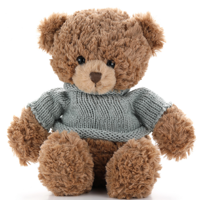 Brown Teddy Bear 20cm Bear with Clothes Soft Teddy Bear With Sweater Teddy Bear with Custom Logo