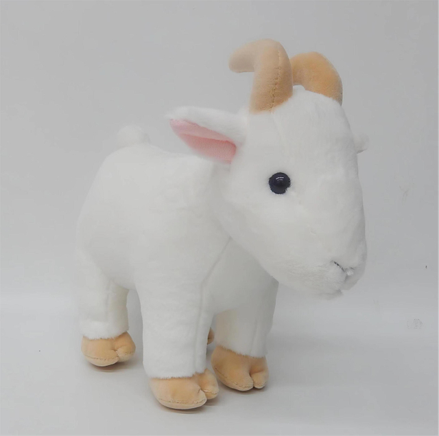  Snuggly Goat Plush Toy Super Soft 10” Goat Stuffed Animal, Adorable Goat Plushie Toy for Kids And Animal Lovers